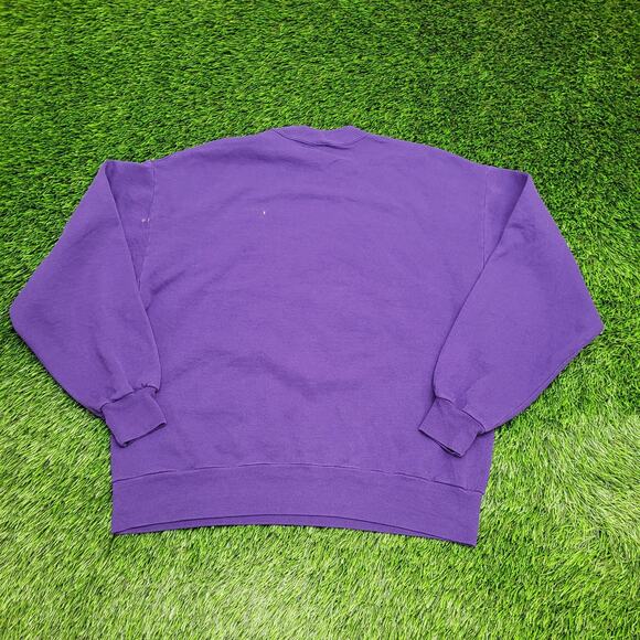 Vintage Indianola University Sweatshirt Large 22x24 Purple - Picture 2 of 15